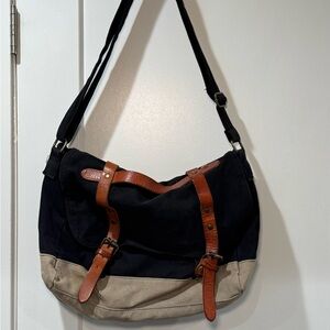 Black and Grey Messenger Bag